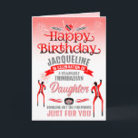 Fun TRINIDADIAN Daughter Rot und Grau Geburtstag Karte<br><div class="desc">Jeder Geburtstag ist etwas Besonderes,  aber jemanden zu feiern,  der das Leben lebenswert macht,  das ist unbezahlbar.</div>