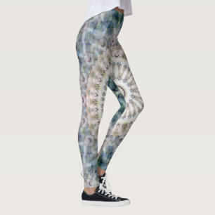 Fun Trippy Hippy Psychedelic Fraktal Kaleidoskop Leggings