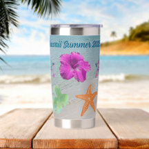 Fun Tropical Bright Lila Paisley Sea Turtles