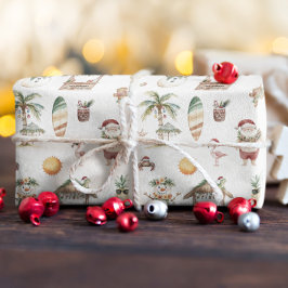 Fun Tropical Christmas Personalisiert Geschenkpapier