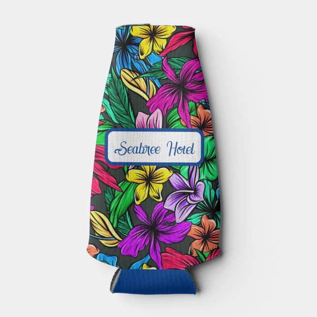 Fun Tropische Blume Flaschenkühler (Vorderseite)