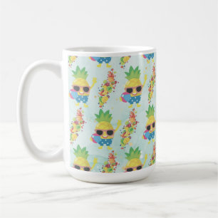 Fun tropisches Muster Kaffeetasse