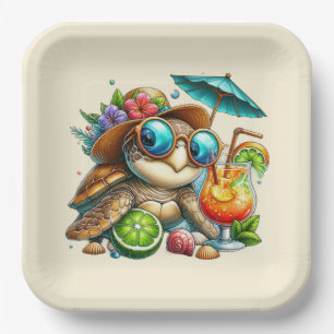 Fun Turtles Ansammlung Pappteller