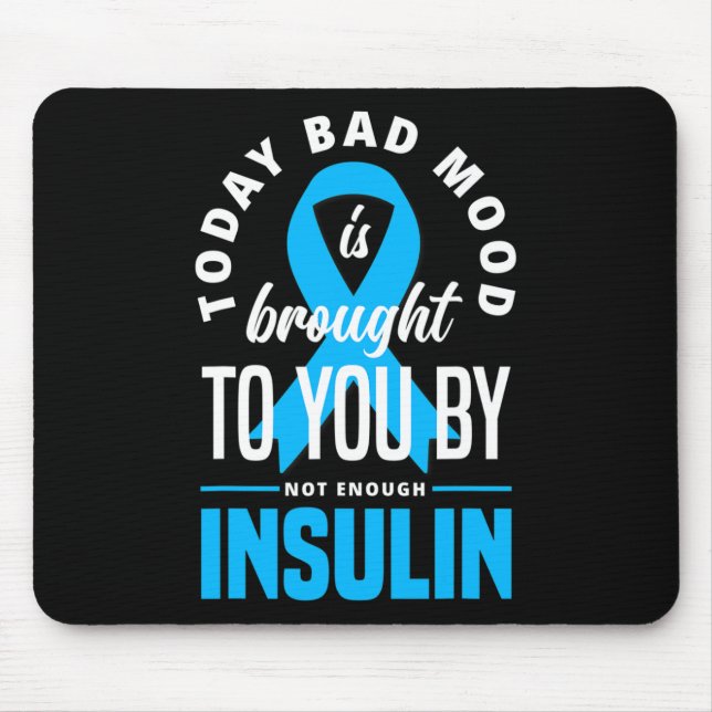 Fun Typ 1 Diabetes T1d Krieger Fun Diabetes Mousepad (Vorne)
