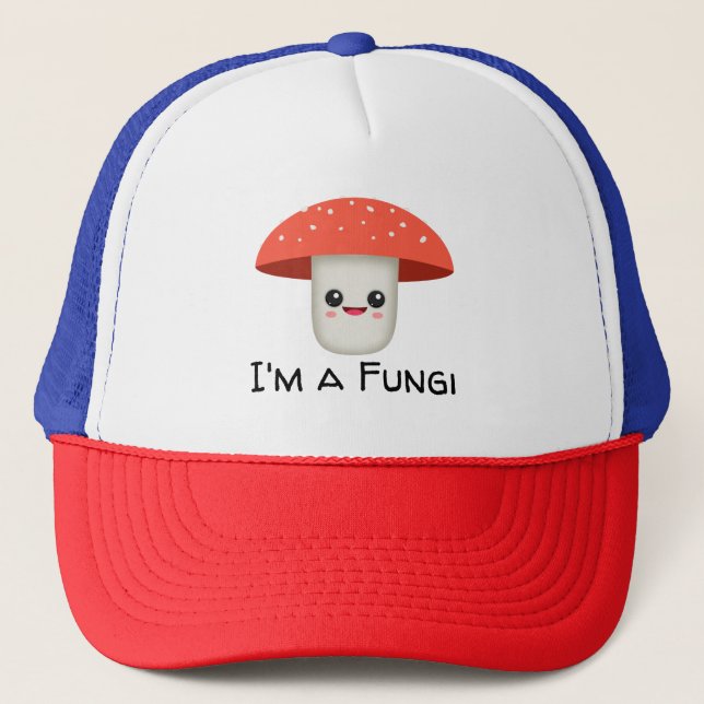 Fun Typ Fungi Mushroom Truckerkappe (Vorderseite)