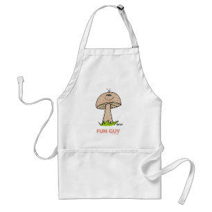 Fun Typ Funny Cartoon Mushroom Goofy Smile Man's Schürze