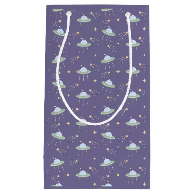 Fun UFO Kindergeburtstag Party Geschenktasche Kleine Geschenktüte (Vorderseite)