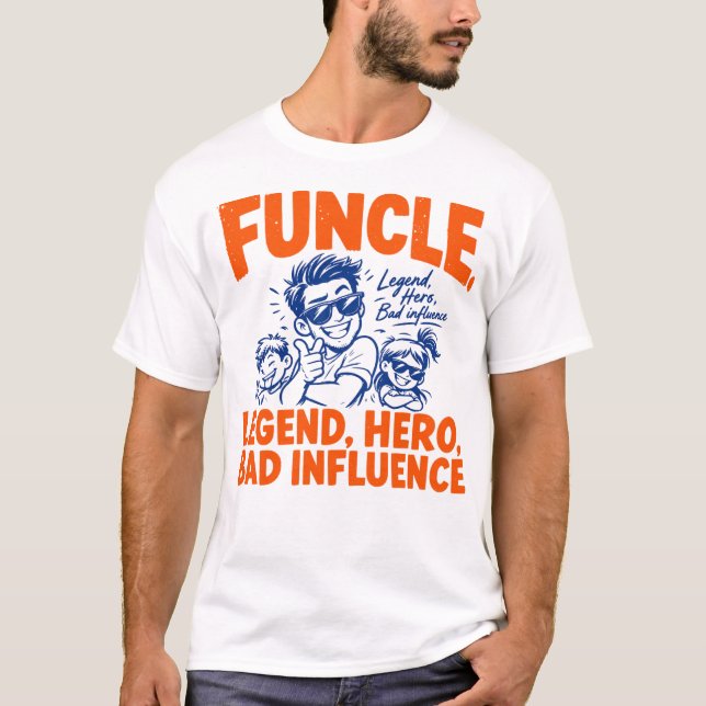 Fun Uncle Gift Shirt (Vorderseite)