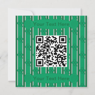 Fun und Extravagant 4 leaf Clover QR-Code Einladung