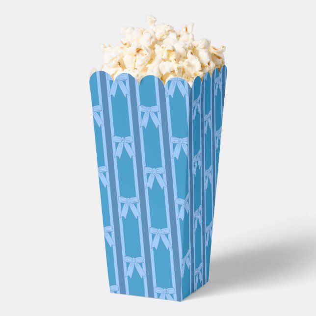 Fun und Extravagant Blue Bow Popcorn Geschenkschachtel (Geplatzt)