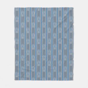Fun und Extravagant Blue Gray Popcorn Fleecedecke