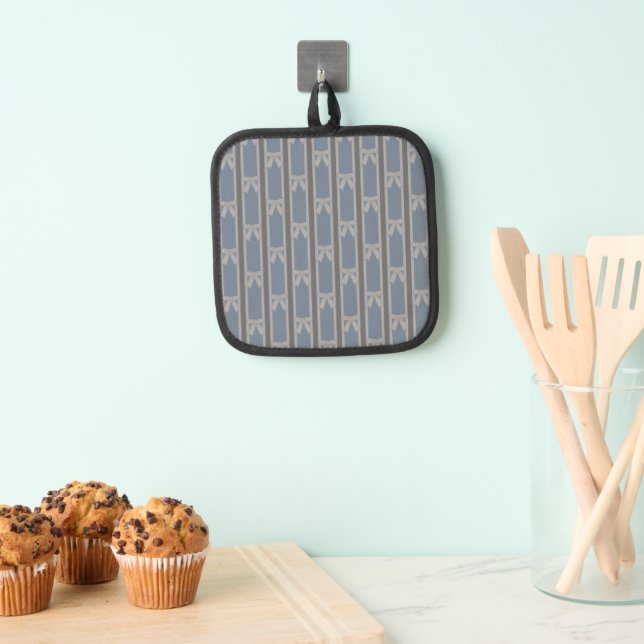 Fun und Extravagant gestreifter Bow Topflappen (Insitu (Hängend))