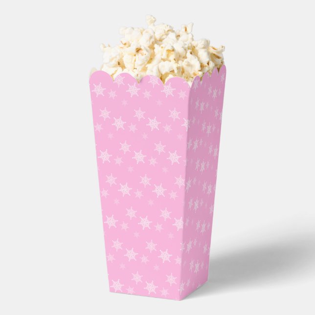 Fun und Extravagant Snowflake Pink Popcorn Geschenkschachtel (Geplatzt)