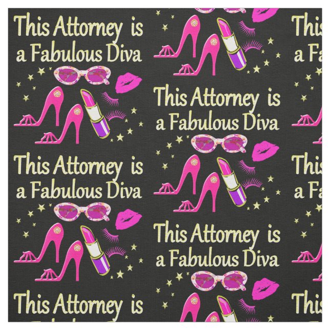 FUN UND FABULOUS ATTORNEY DIVA DESIGN STOFF (Muster)