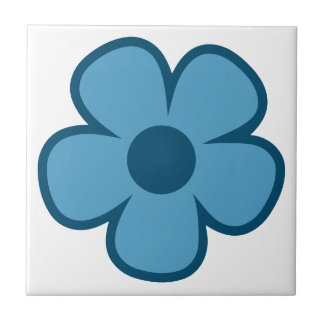 Fun und Funky 60er 70er Retro Blume Fliese