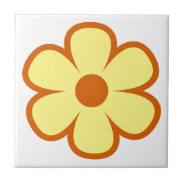 Fun und Funky 60er 70er Retro Blume Keramik Tile Fliese