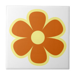 Fun und Funky 60er 70er Retro Blume Keramik Tile Fliese