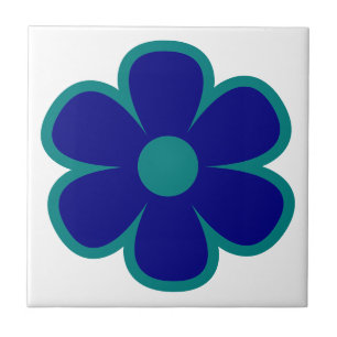 Fun und Funky 60er 70er Retro Blume Keramik Tile Fliese