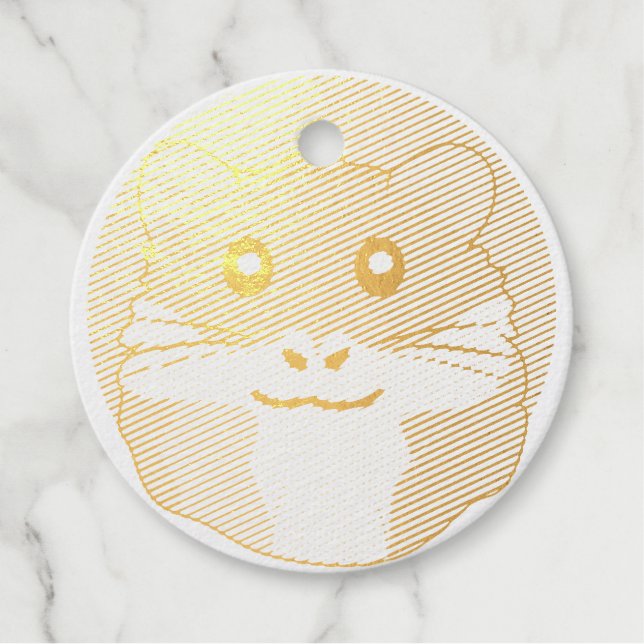 Fun und leichter Hamster Geschenkanhänger (Vorderseite)