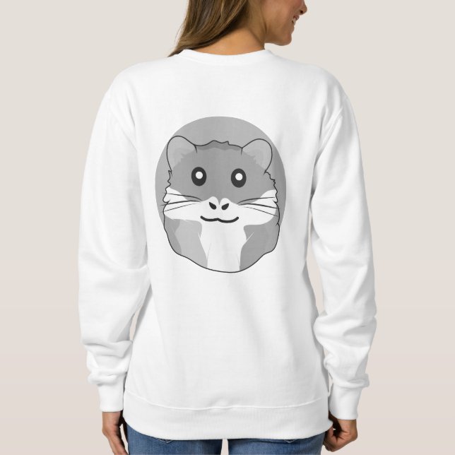Fun und leichter Hamster Sweatshirt (Rückseite)