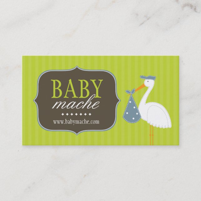 Fun- und moderne Business-Cards für Baby-Boutique Visitenkarte (Vorderseite)