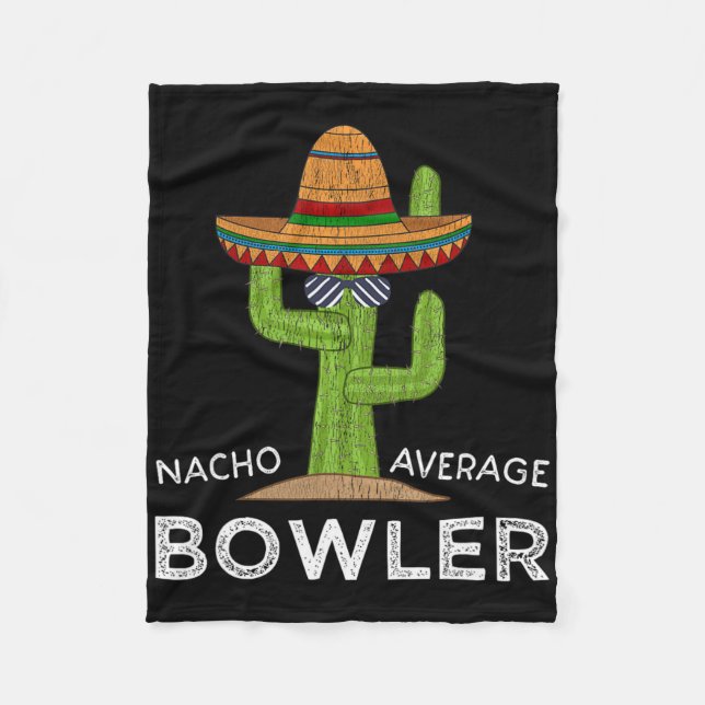 Fun Unglaublich witzig Bowler Joke Spaß Funny Bowl Fleecedecke (Vorderseite)