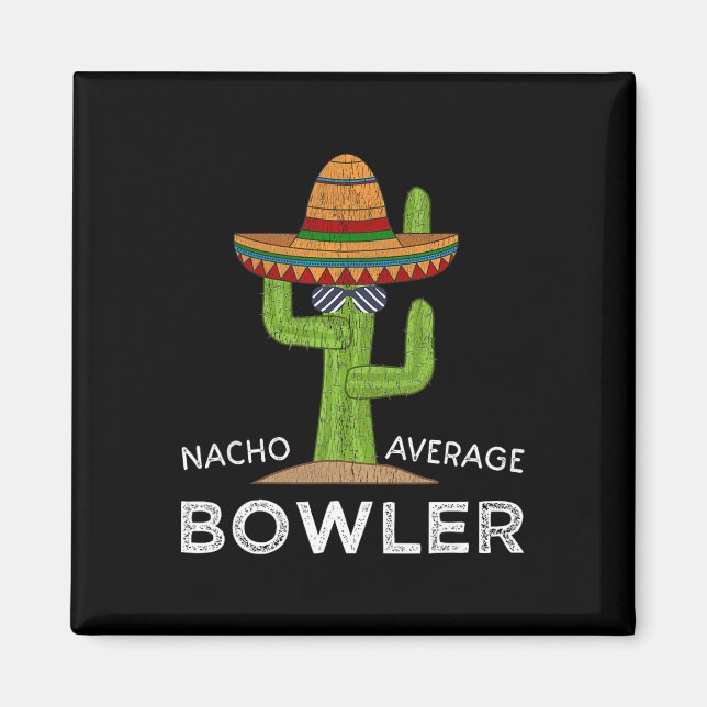 Fun Unglaublich witzig Bowler Joke Spaß Funny Bowl Magnet (Vorne)
