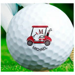 Fun Unique Custom Cart Monogram Name Golfball<br><div class="desc">Etwas Besonderes für einen Gentleman in Ihrem Leben, der vielleicht einen Golfwagen mag, der "Nr. 1" sagt. Bereit, den Kurs zu reiten und dabei zu helfen, es zu einem großartigen Spiel zu machen - dieser Michael ist für den Job bereit. Denken Sie Geburtstag / Vater's Day / oder irgendeine andere...</div>