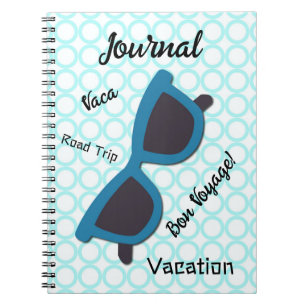 Fun Vacation Road Trip Sonnenbrille Art Notizblock