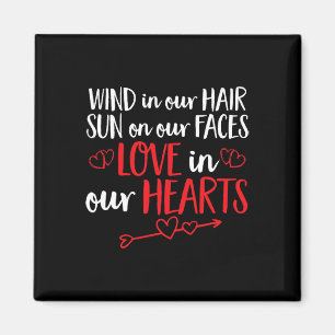 Fun Valentine Couple Liebe in unserem Herzen Magnet