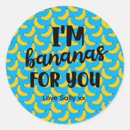 Fun Valentine Favor for Friends, Classmates & Coup Runder Aufkleber