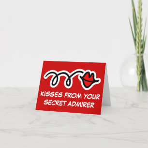 Fun Valentinstag Card   Küsse des heimlichen Vereh Feiertagskarte