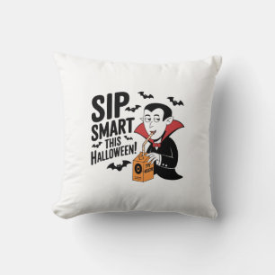 Fun Vampire-Themed Halloween-Design Kissen