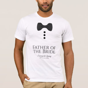 Fun Vater der Bride Black Krawatte Hochzeit T - Sh T-Shirt
