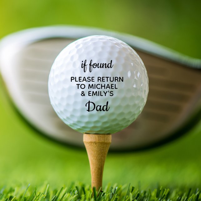 Fun Vater Personalisiert Golfball (Von Creator hochgeladen)