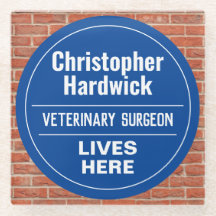 Fun Veterinary Surgeon Wall Plaque Style