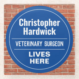 Fun Veterinary Surgeon Wall Plaque Style Glasuntersetzer