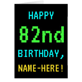 Fun Vintage/Retro Video Game Look 82nd Birthday