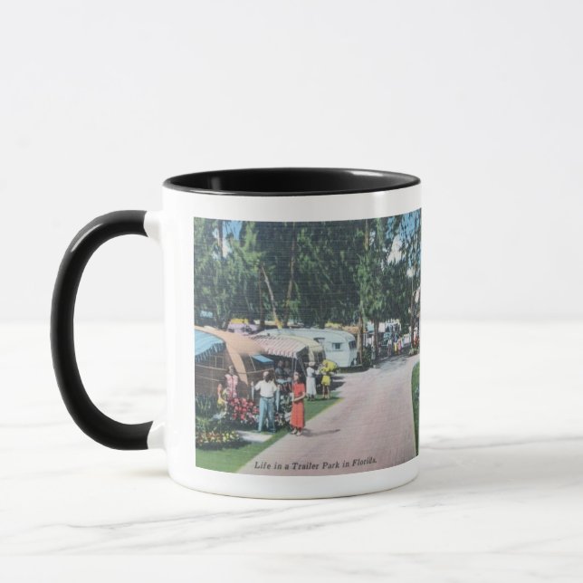 Fun Vintager Florida Trailer Park Tasse (Links)