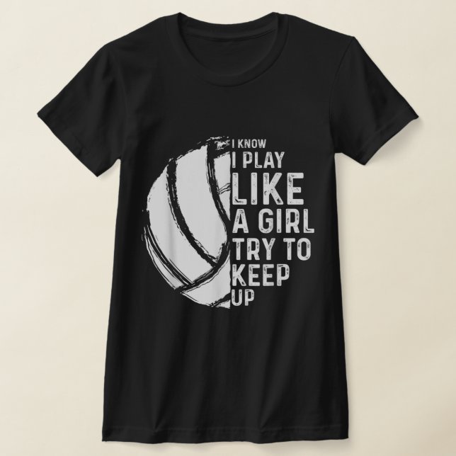 Fun Volleyball Design Mädchen Frauen Jugend Tee Sp (Ablage )