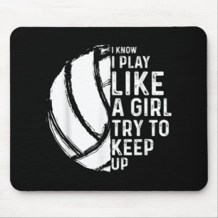 Fun Volleyball Design Mädchen Frauen Jugend Tee Sp Mousepad