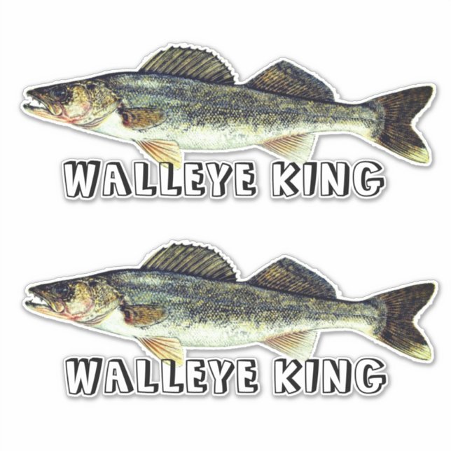 Fun Walleye King Aufkleber (Vorderseite)