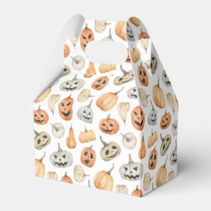 Fun Watercolor Pumpkin Pattern Geschenkschachtel