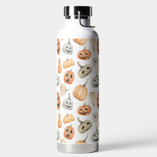 Fun Watercolor Pumpkin Pattern Trinkflasche