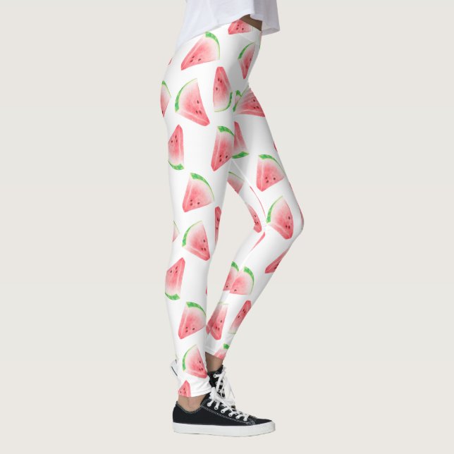 Fun Watermelon Muster All-Over-Print-Leggings Leggings (Rechts)