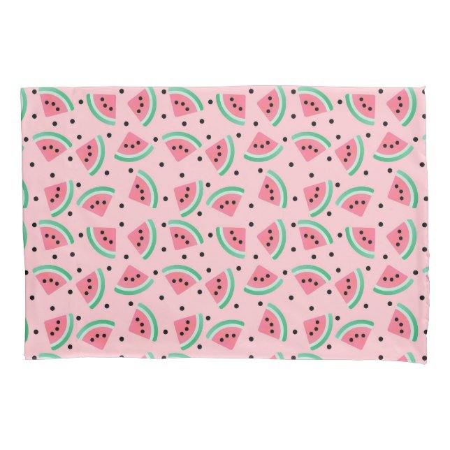 Fun Watermelon Slice Pattern Summer Vibes Kissenbezug (Vorderseite)