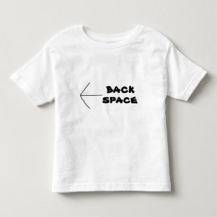 Fun Web Lingo BACK SPACE T-Shirt in Shirts