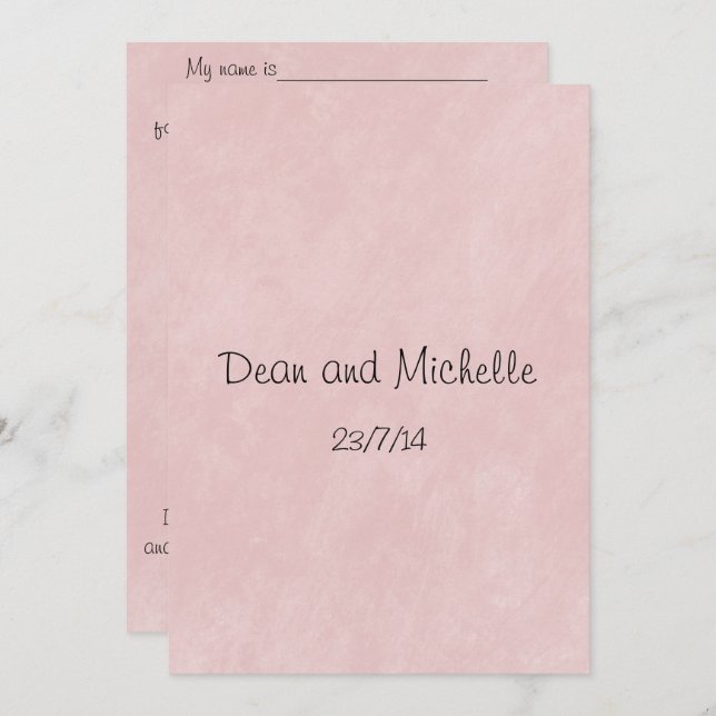 Fun Wedding Advice Comment Cards Einladung (Vorne/Hinten)