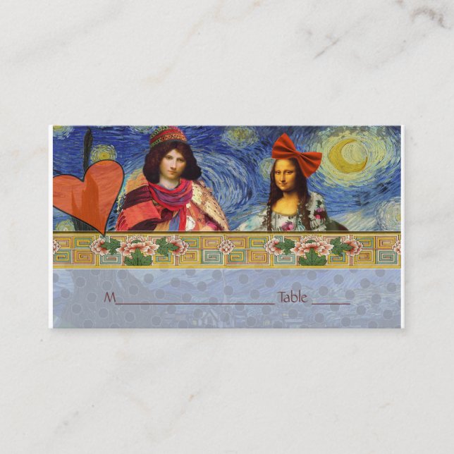 Fun Wedding Platzkarten Starry Night Fantastisch (Vorderseite)