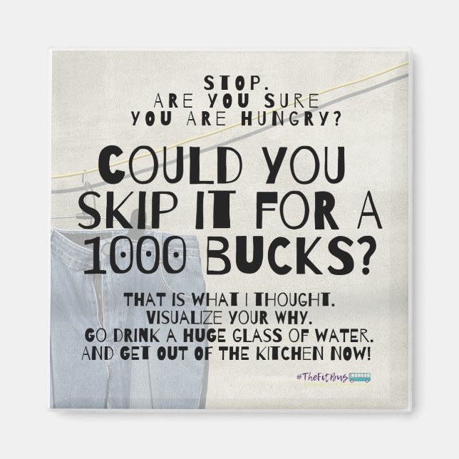 Fun Weight Loss Diet Magnet (Vorne)